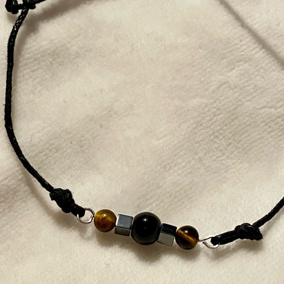 Protection Natural Gemstone Bracelet, adjustable - Picture 5 of 7